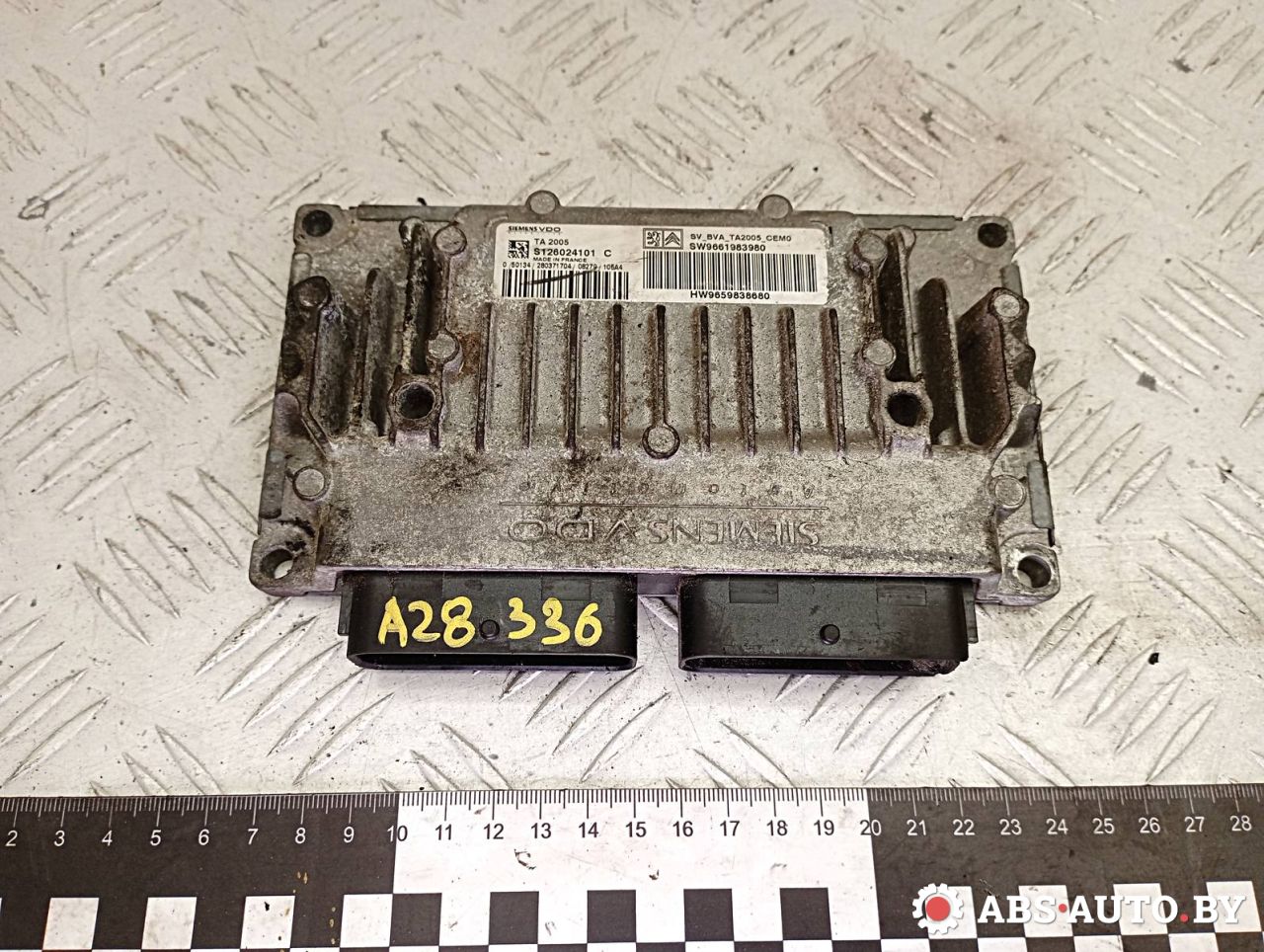 блок управления АКПП Peugeot 308 T7 2010, 1.6 л., 5FA (EP6CDT), бензин, АКПП, хетчбэк 5 дв., 9661983980, 9659838680, S126024101C - фото №1