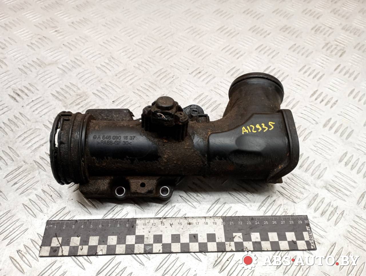 патрубок интеркулера Mercedes-Benz Vito W639 2010, 2.2 л., дизель, МКПП, A6460901837, 6460901837 - фото №1