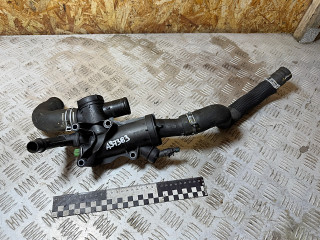 корпус термостата Citroen C5 2 поколение 2010, 2.0 л., RHR (DW10BTED4), дизель, МКПП, универсал, 9656182980