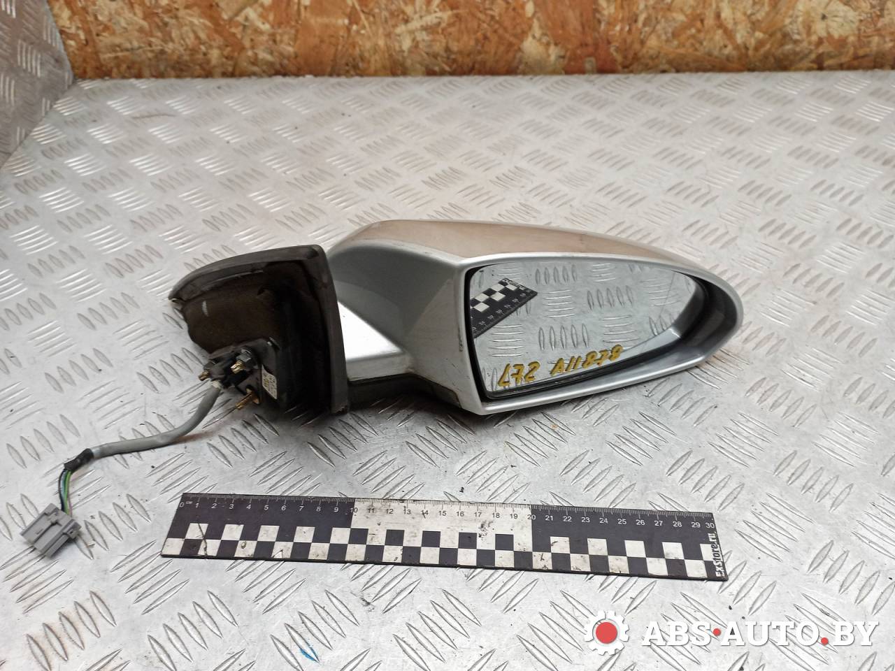 зеркало наружное правое Nissan Primera P12 (2001 - 2008), 2.2 л., дизель, МКПП, универсал, E9014180, 96301AU417 - фото №1