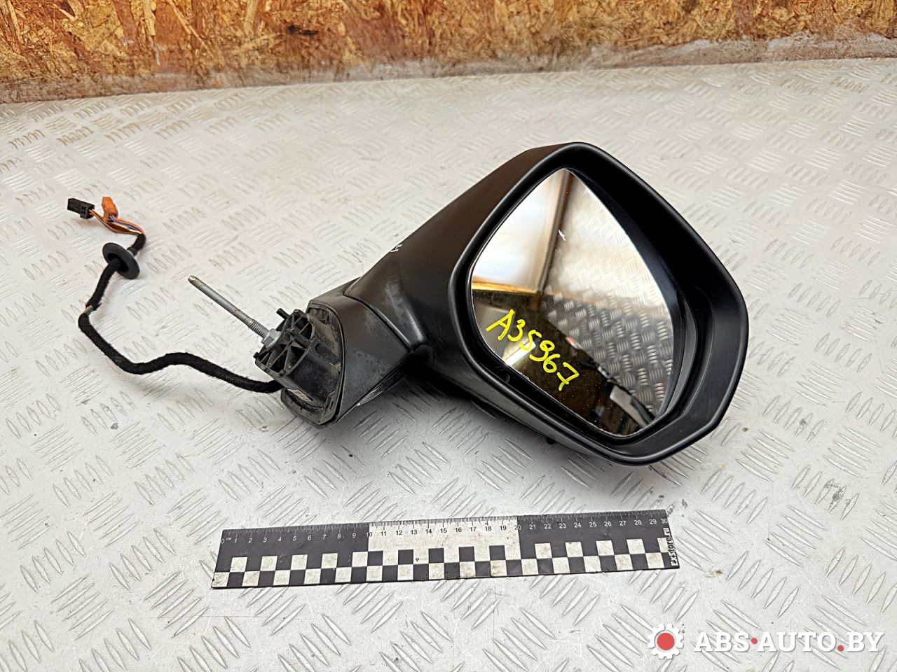 зеркало наружное правое Peugeot 5008 1 поколение 2013, 1.6 л., дизель, робот, правый руль, E20208199, 96854177XT - фото №1