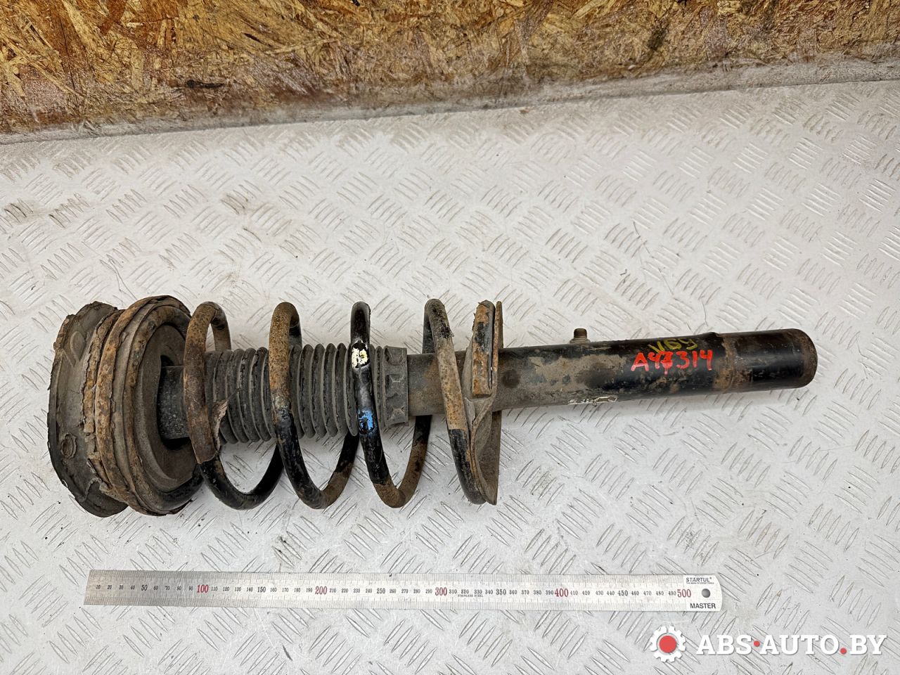 стойка передняя правая Peugeot 607 1 поколение 2001, 2.2 л., 4HX (DW12TED4/FAP), дизель, МКПП, седан, 5202AF, 5202AL, 5202AN - фото №1