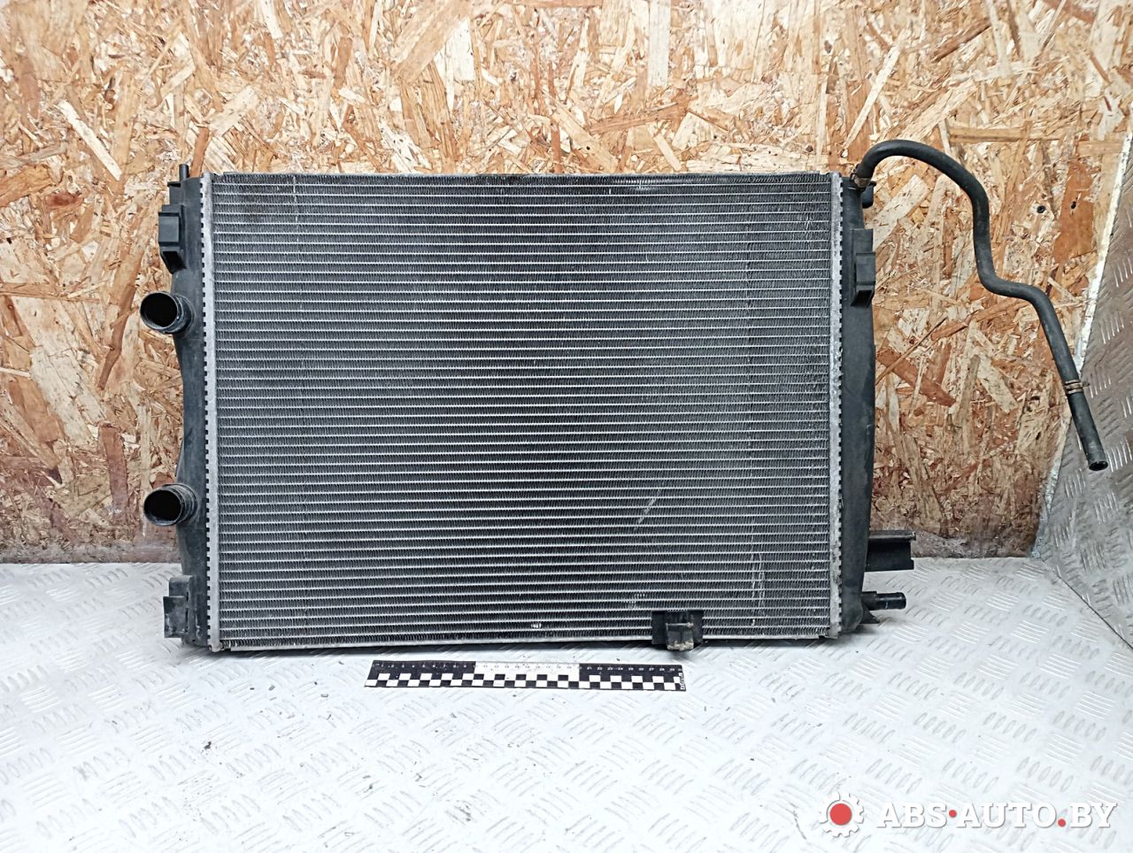 радиатор (основной) Nissan Qashqai 1 поколение 2008, 1.5 л., K9K 282, дизель, МКПП, правый руль, 21410JD51B, 989567C - фото №1