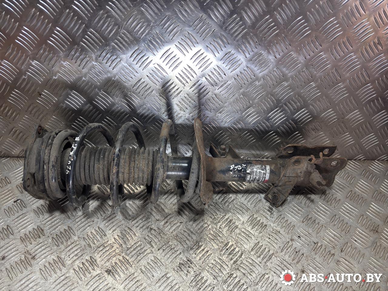 стойка передняя левая Nissan Qashqai 1 поколение 2008, 1.5 л., K9K 282, дизель, МКПП, правый руль, 54303JD03A - фото №1