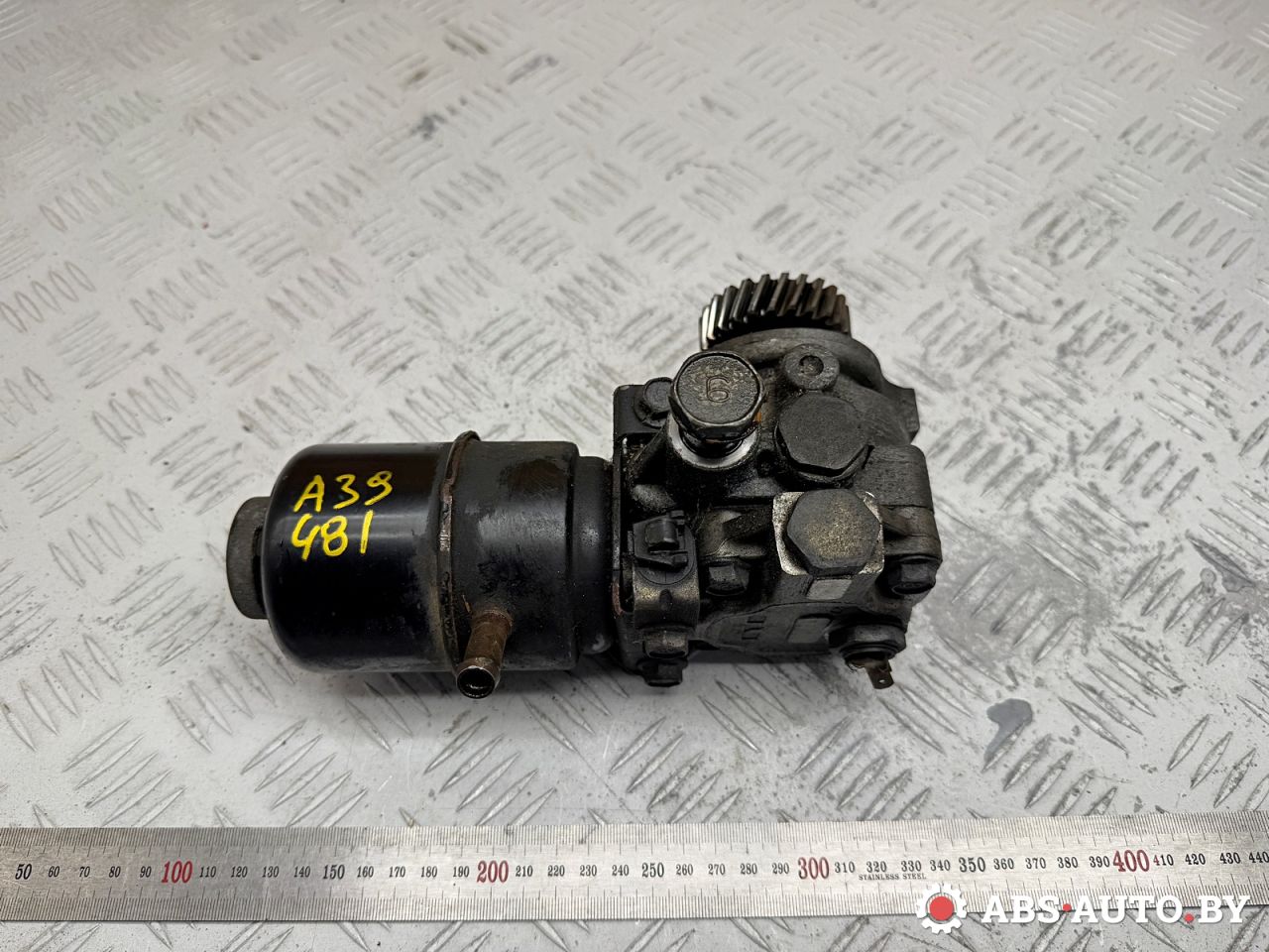 насос гидроусилителя руля Mitsubishi Pajero 3 поколение 2002, 3.2 л., дизель, МКПП, внедорожник 3 дв., полный привод, MR223480, MR491774, P1322, P1322HG, 400N10336Z, HPQ1322GQ, HPQ1322XQ, HPQ9322XQ - фото №1