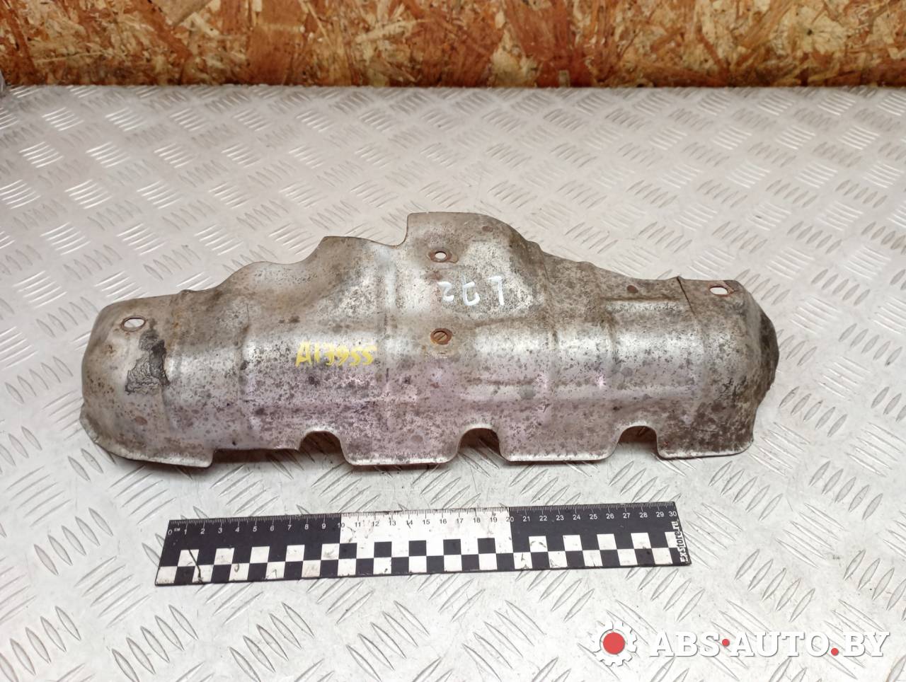 защита (экран) выпускного коллектора Nissan Primera P12 (2001 - 2008), 2.2 л., дизель, МКПП, универсал - фото №1