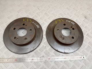 диск тормозной задний Renault Scenic RX4 1 поколение 2002, 1.9 л., F9Q 740, дизель, МКПП, полный привод, 7700800004, 7701204297, 7701205846, 8671019317
