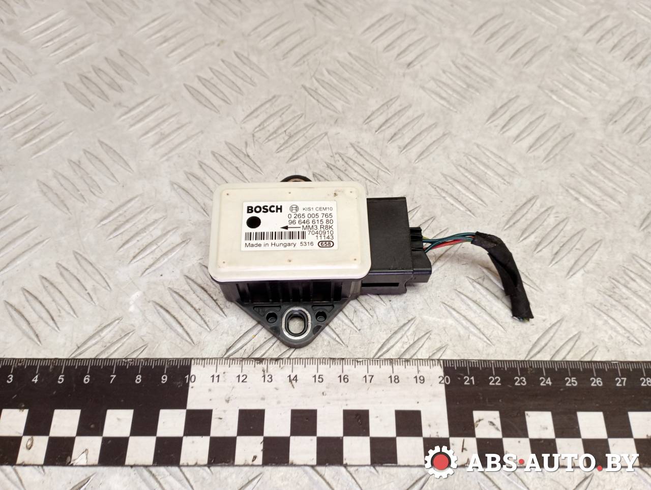 датчик ускорения Peugeot 5008 1 поколение 2011, 1.6 л., дизель, МКПП, передний привод, 0265005765, 9664661580 - фото №1