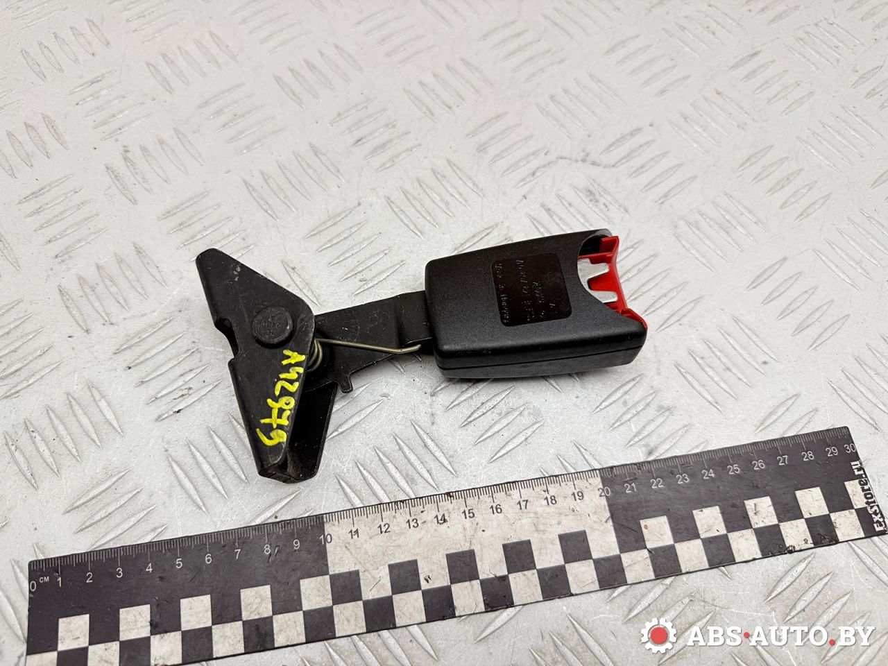 замок ремня безопасности Volkswagen Touareg 1 поколение 2006, 3.0 л., BKS, дизель, АКПП, внедорожник 5 дв., полный привод, 7L0857821B - фото №1