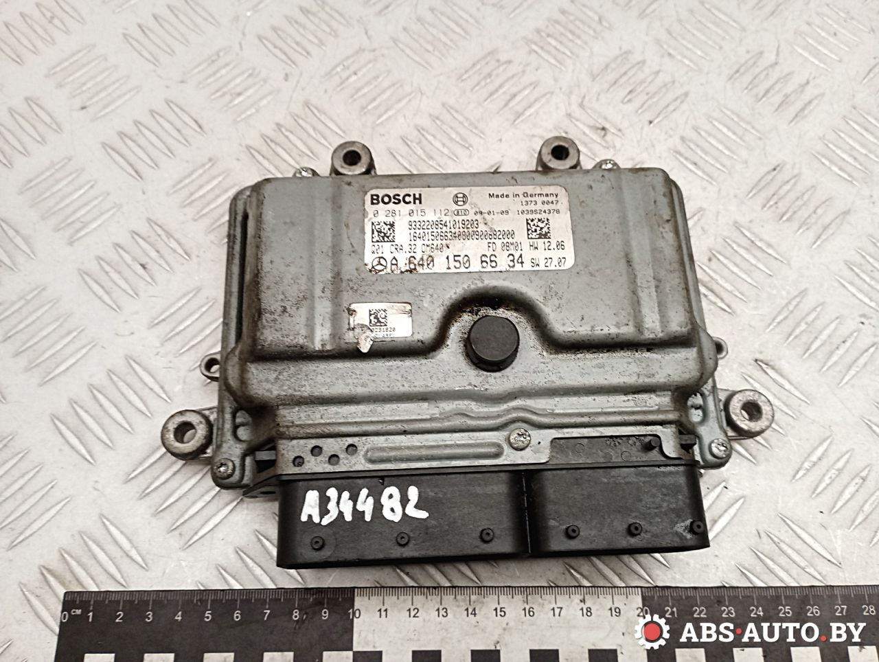 блок управления двигателем Mercedes-Benz A W169 2 поколение (2004-2008) 2008, 2.0 л., OM 640.942, дизель, МКПП, хетчбэк 5 дв., правый руль, A6401506634, 0281015112 - фото №1