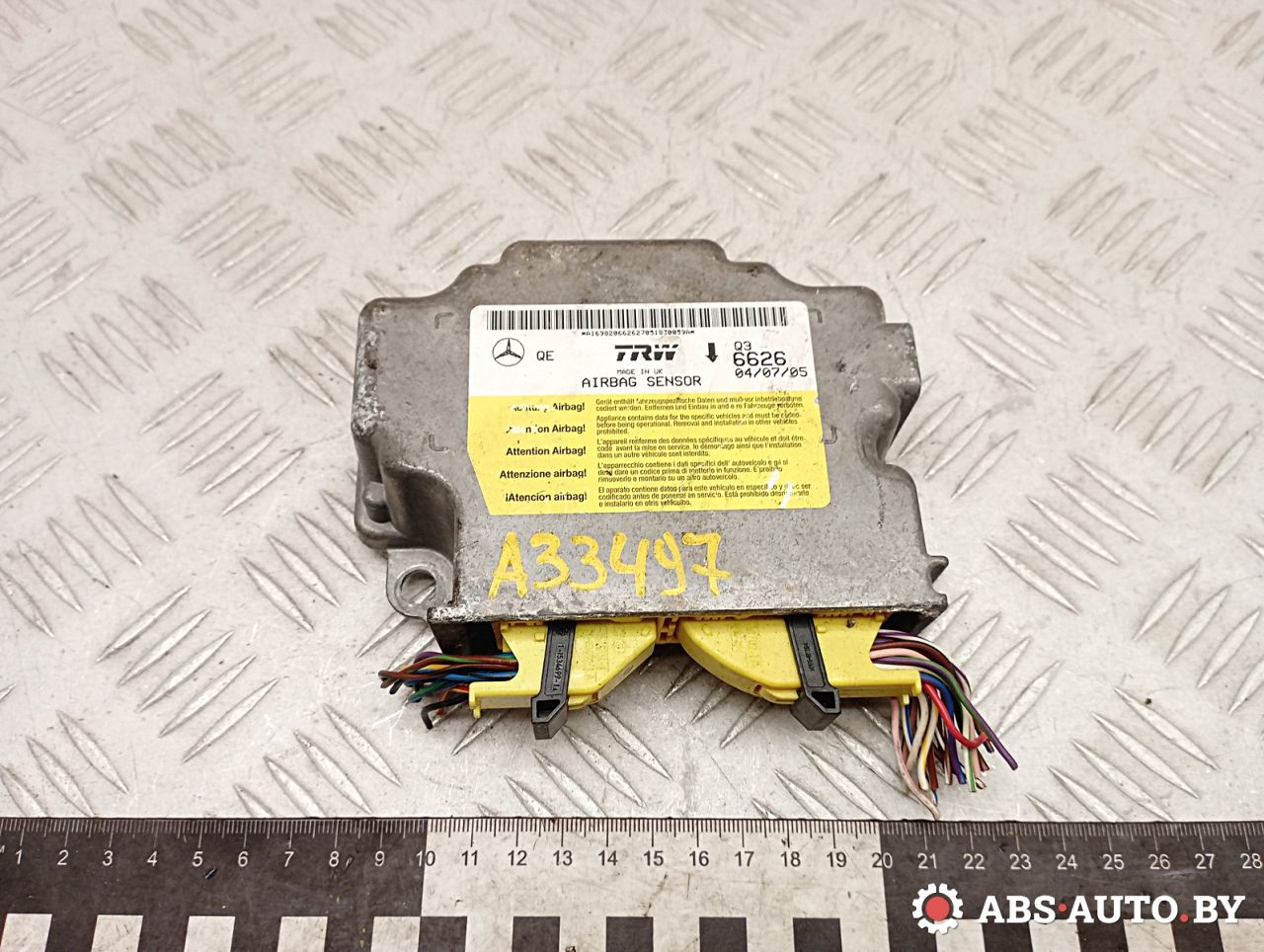 блок AirBag Mercedes-Benz A W169 2 поколение (2004-2008) 2005, 1.5 л., M 266.920, бензин, МКПП, хетчбэк 5 дв., правый руль, A1698206626 - фото №1