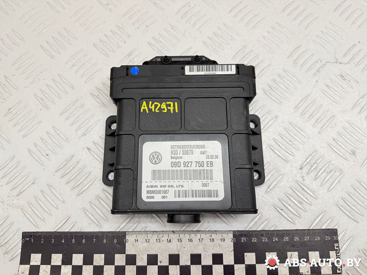 блок управления АКПП Volkswagen Touareg 1 поколение 2006, 3.0 л., BKS, дизель, АКПП, внедорожник 5 дв., полный привод, 09D927750EB - фото №1