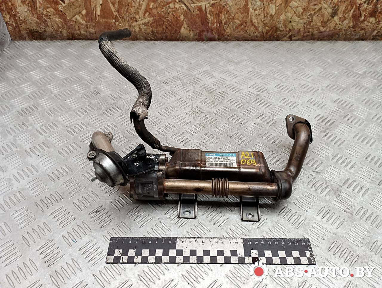 охладитель EGR / Радиатор EGR Toyota RAV4 3 поколение (XA30) 2008, 2.2 л., D-4D, 2AD-FTV, дизель, МКПП, внедорожник 5 дв., 2568026020, 13064060000 - фото №1