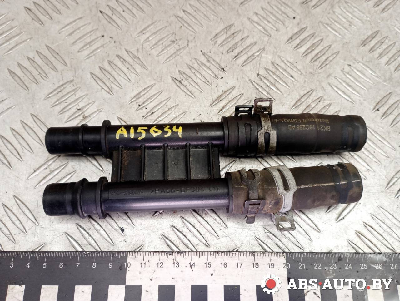 фланец (тройник) системы охлаждения Ford Transit Custom 1 поколение 2017, 2.2 л., дизель, МКПП, 923824, MK2118C266AB - фото №1