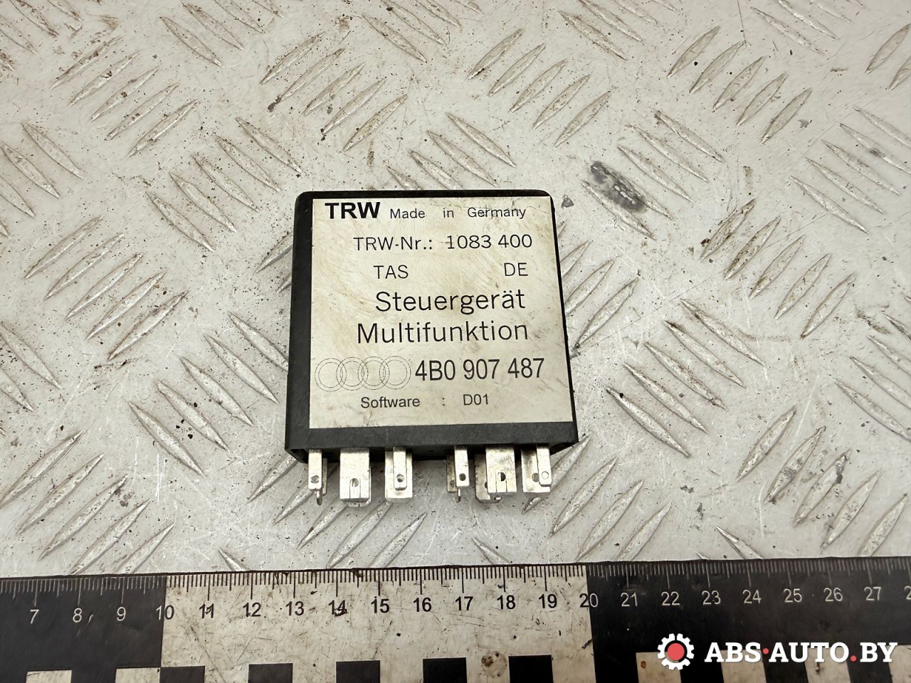 Блок управления кнопками руля Audi A6 4B/C5 1999, 2.5 л., AKN, дизель, МКПП, универсал, передний привод, 4B0907487 - фото №1