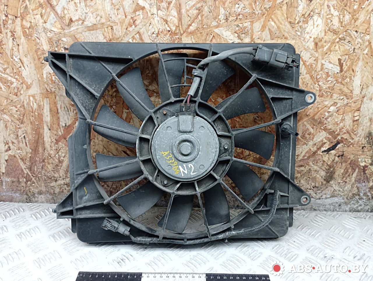 вентилятор радиатора Honda Civic 8 поколение 2008, 2.2 л., N22A2, дизель, МКПП, хетчбэк 5 дв., правый руль, 38615RSRE01, 38611RSRE01, 38616RSRE01 - фото №1