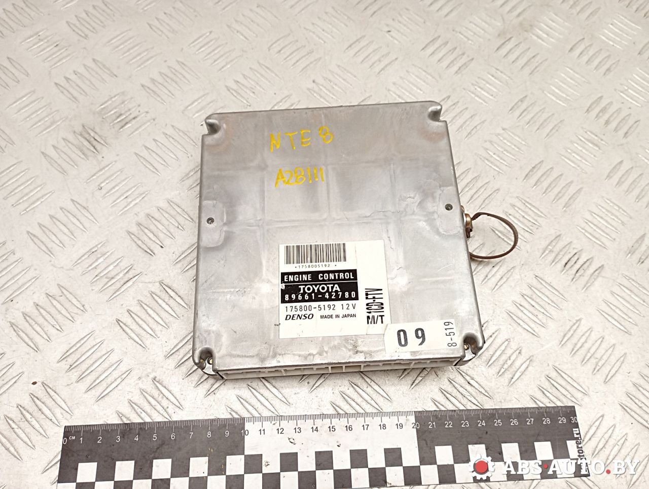 блок управления двигателем Toyota RAV4 2 поколение (XA20) 2003, 2.0 л., 1CD-FTV, дизель, МКПП, внедорожник 5 дв., 8966142780, 1758005192 - фото №1