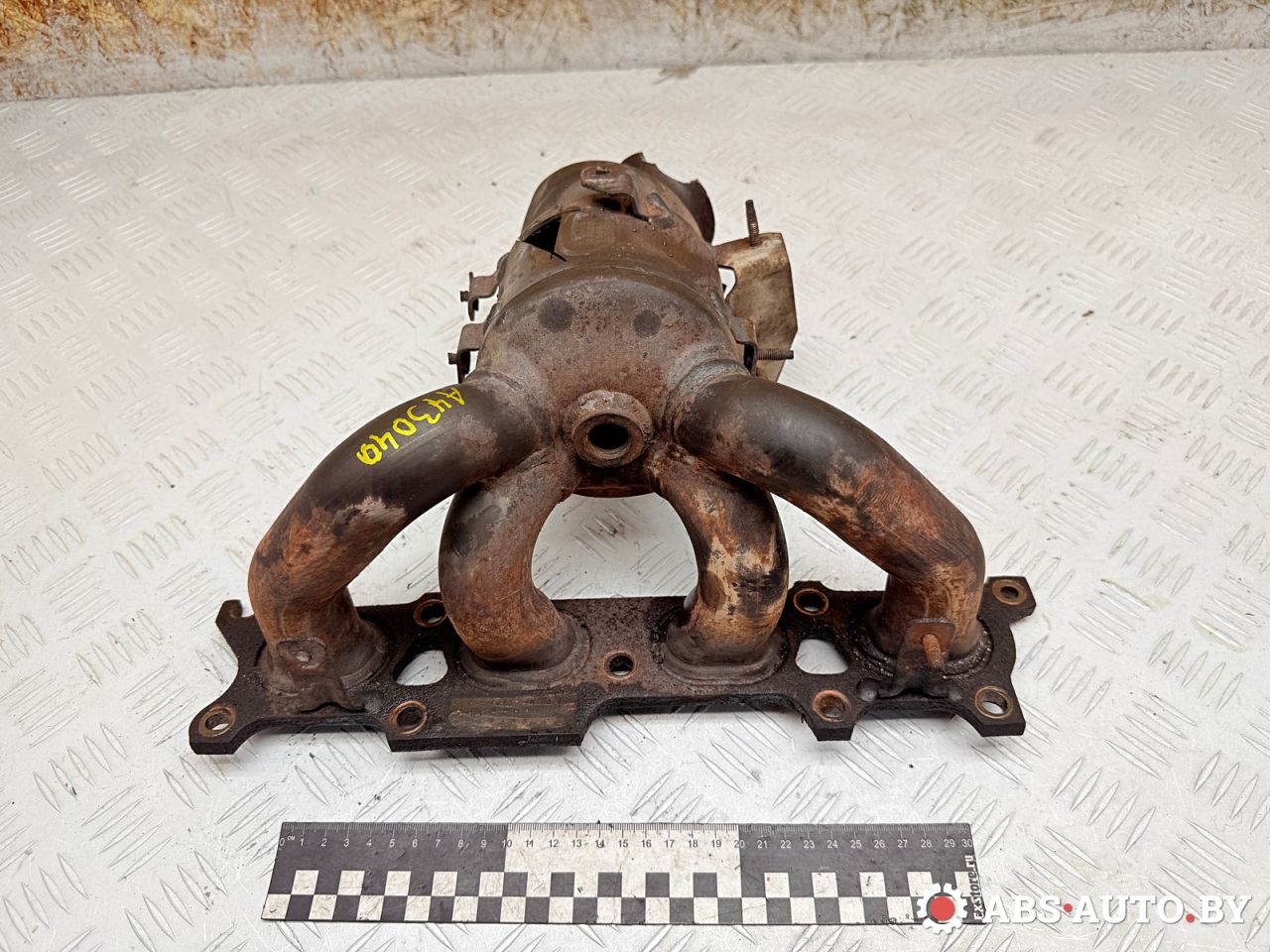 коллектор выпускной Citroen C4 Grand Picasso 1 поколение 2006, 1.8 л., 6FY (EW7A), бензин, МКПП, 9661344580 - фото №1