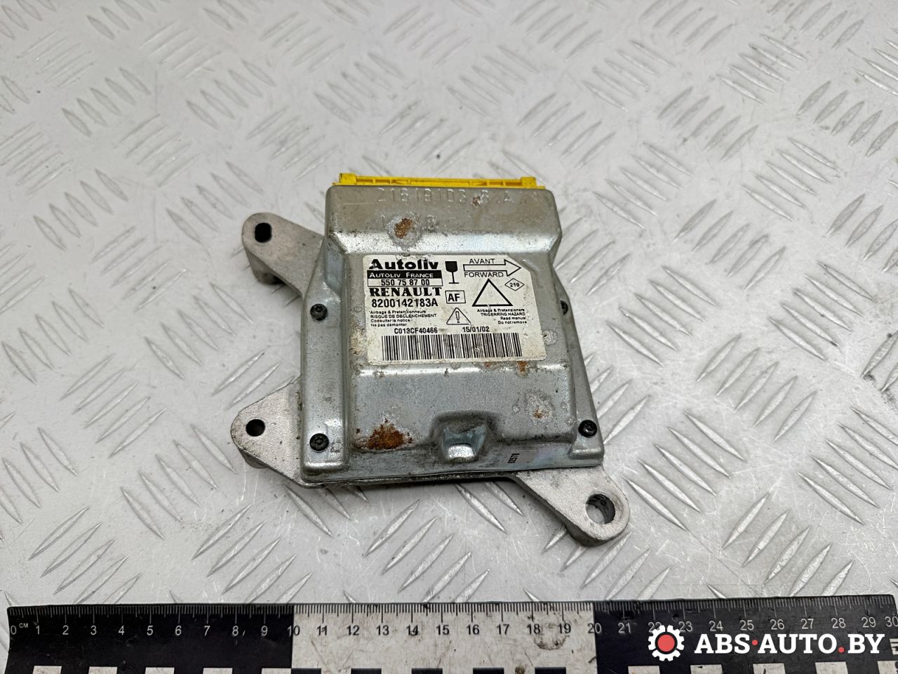 блок AirBag Renault Laguna 2 поколение 2002, 1.9 л., F9Q 750, дизель, МКПП, хетчбэк 5 дв., передний привод, 8200142183A, 550758700 - фото №1
