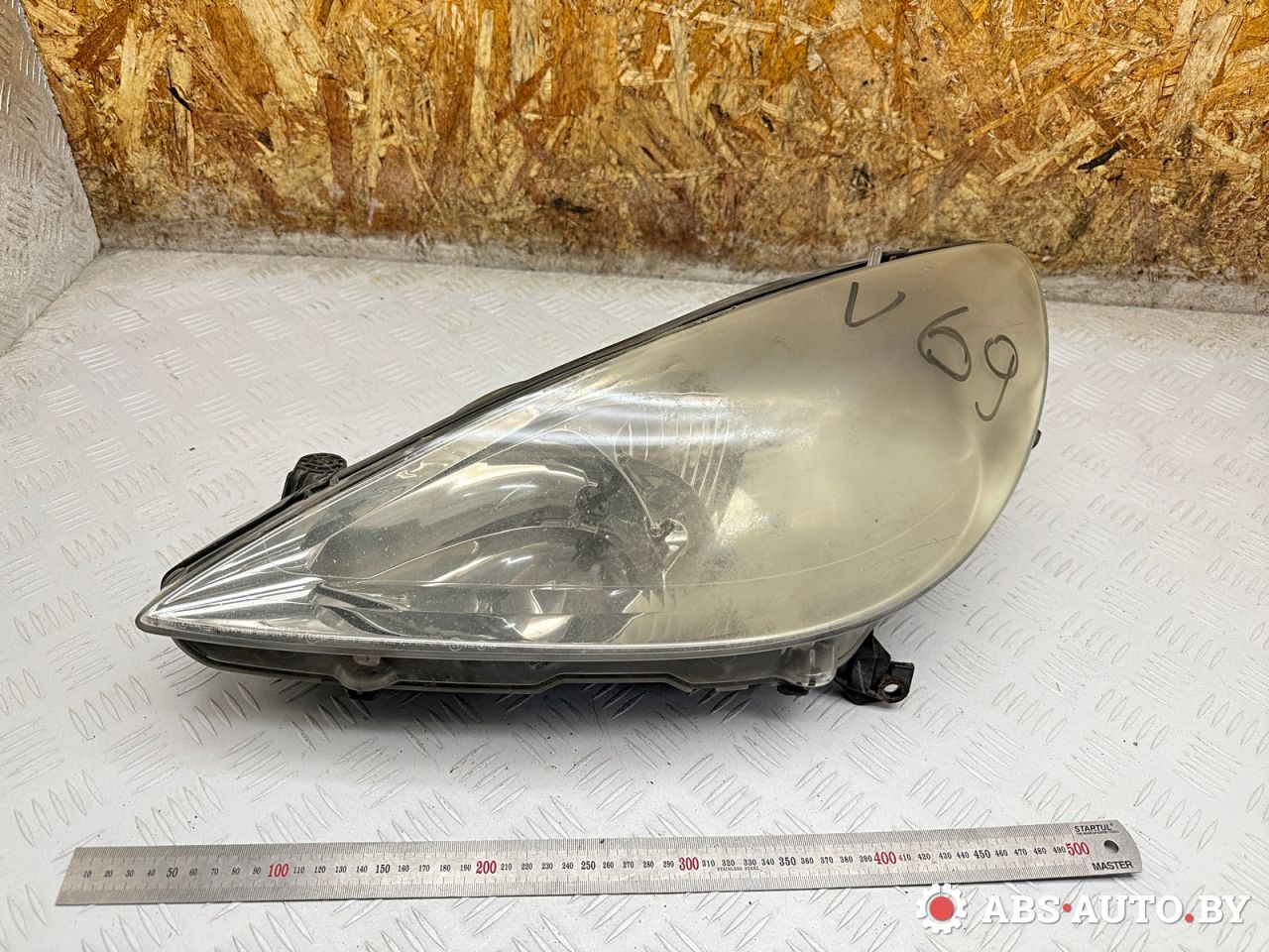 фара левая Peugeot 607 1 поколение 2001, 2.2 л., 4HX (DW12TED4/FAP), дизель, МКПП, седан, 9641958880, 6204X8, 89005364 - фото №1