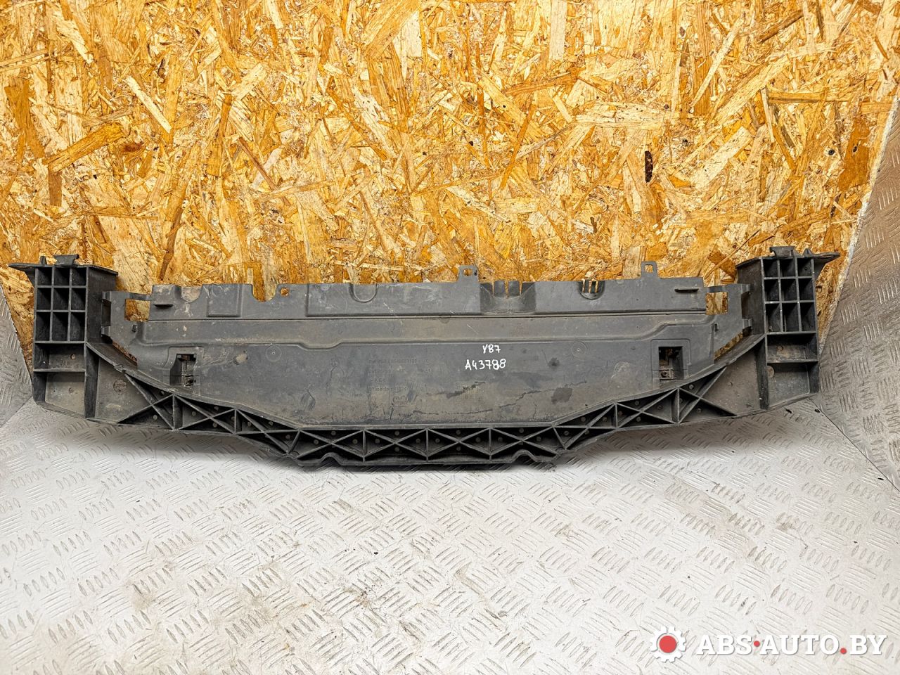 усилитель бампера переднего Peugeot 207 1 поколение 2006, 1.6 л., 9HZ (DV6TED4), дизель, МКПП, хетчбэк 5 дв., 9649583180 - фото №1