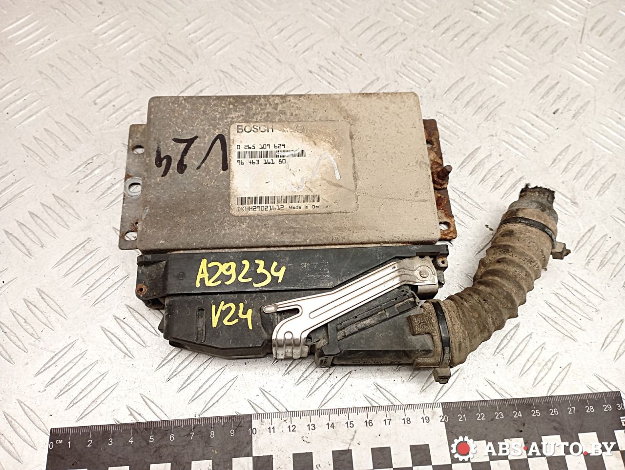 Блок управления ABS/ESP Peugeot 607 1 поколение 2002, 2.2 л., 4HX (DW12TED4/FAP), дизель, седан, 0265109629, 9646316180 - фото №1