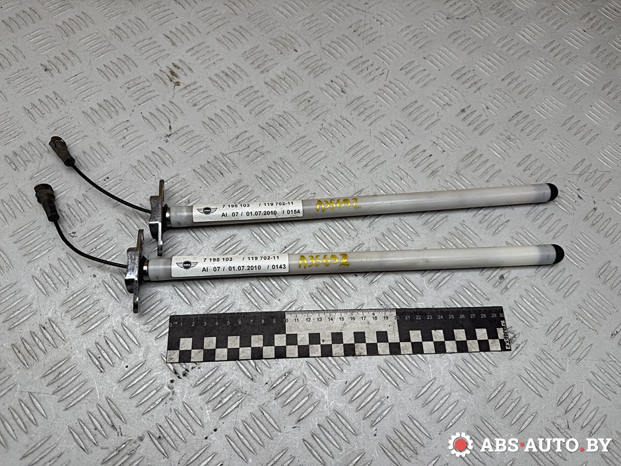 Ограничитель открывания борта (крышки багажника) Mini Cooper 2 поколение 2010, 1.6 л., N16 B16 A, бензин, кабриолет, правый руль, 7195103, 51247195103 - фото №1