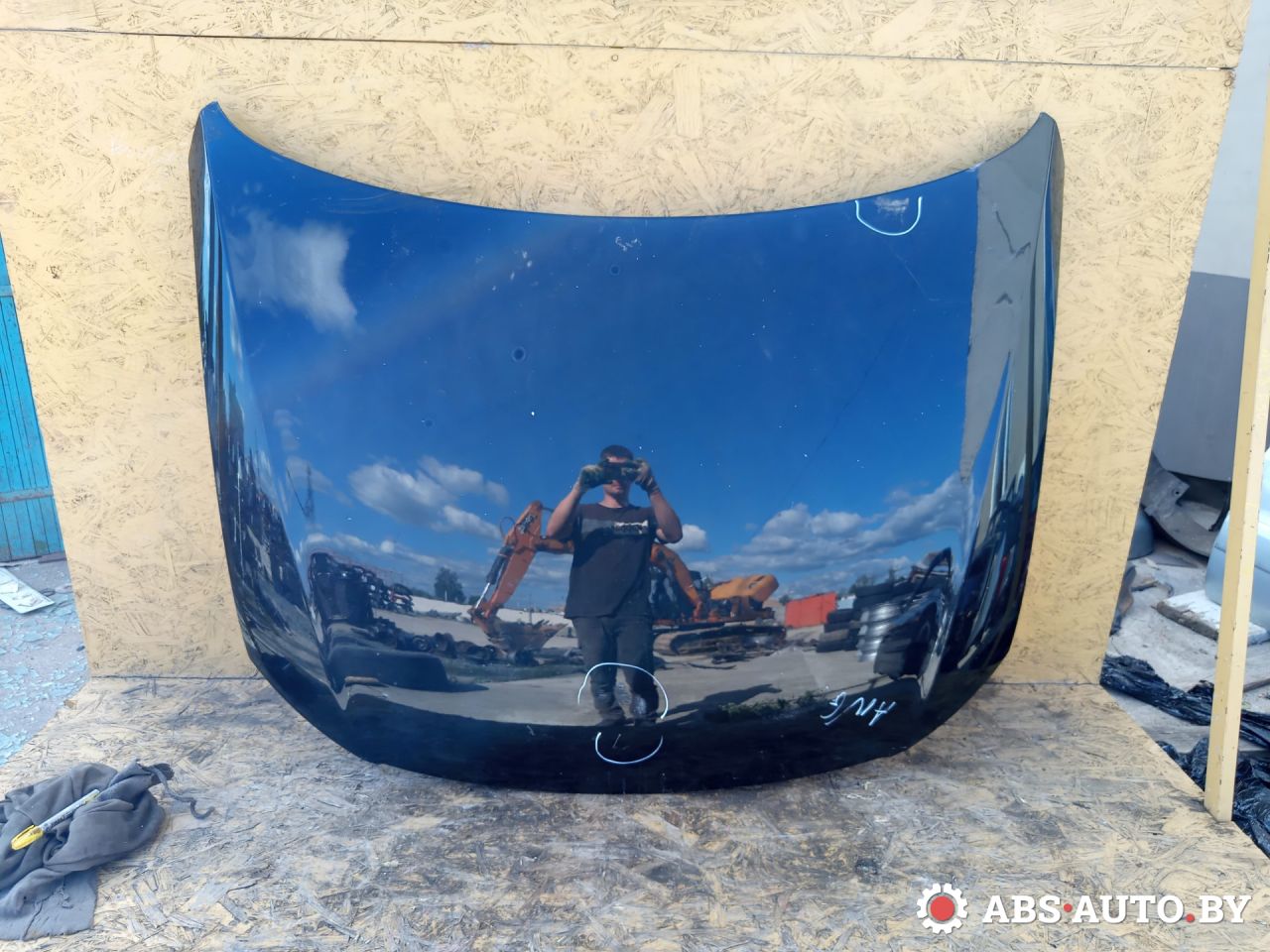 капот Volkswagen Passat B6 2007, 2.0 л., дизель, АКПП, универсал - фото №1