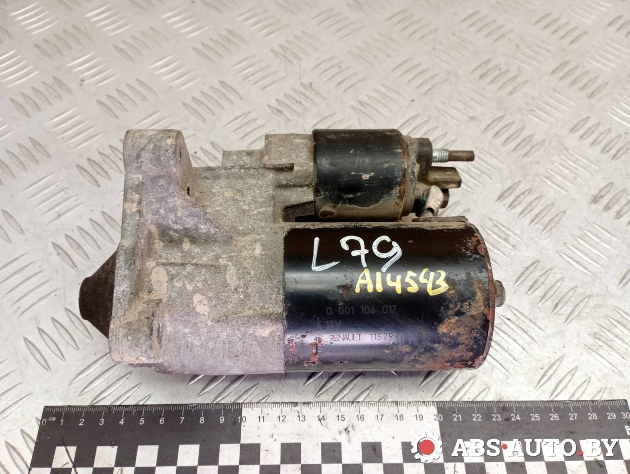 стартер Renault Laguna 2 поколение 2005, 1.8 л., бензин, МКПП, хетчбэк 5 дв., передний привод, 0001106012, 0001106017, 0001106022, 0986018360, 0986018770, 0986021030, B001109104, 7700115294, 7700872450, 7700875450, 7711134301, 8200050150, 8200186144, 8200466744, 8200466761, 8200724786, 8200724817, 438507, 458189, 458263, 8253505 - фото №1