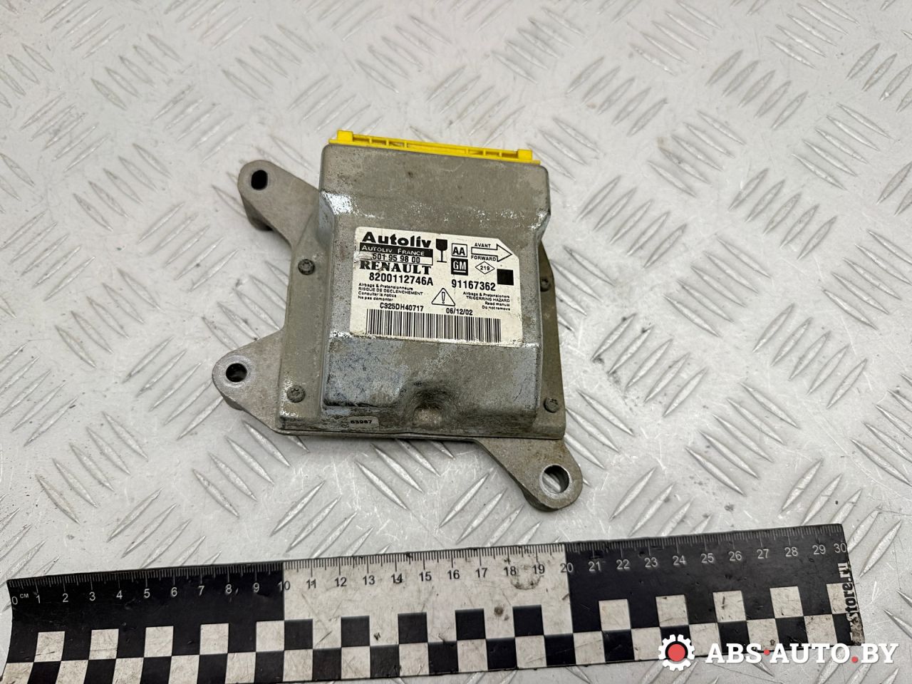 блок AirBag Renault Trafic 2 поколение 2003, 1.9 л., F9Q 760, дизель, МКПП, микроавтобус, 8200112746A, 91167362, 601959800 - фото №1