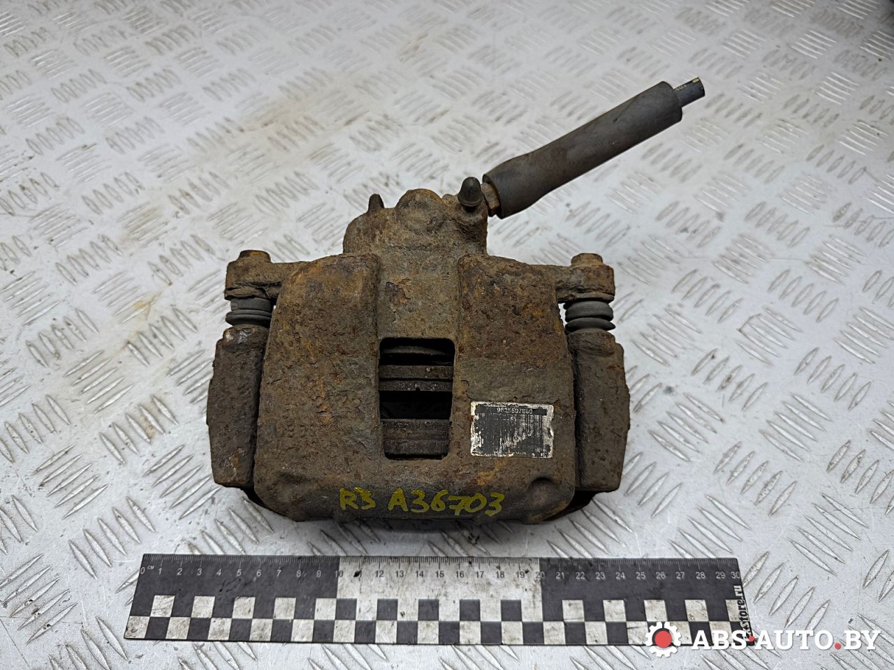 суппорт передний левый Peugeot 307 1 поколение 2004, 2.0 л., МКПП, хетчбэк 5 дв., 9635507880 - фото №1