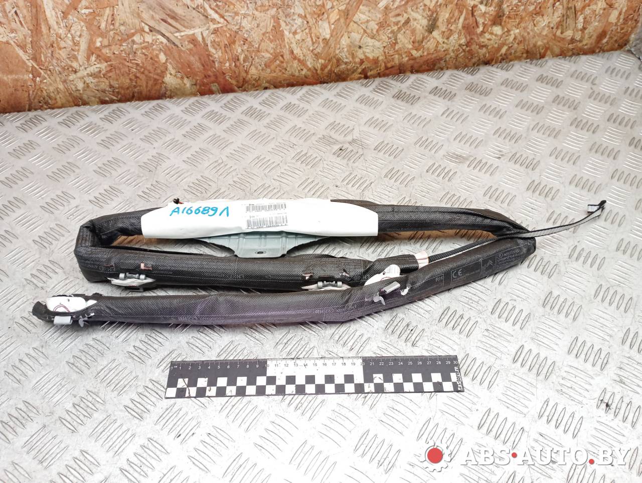 подушка безопасности боковая (шторка) Peugeot 3008 1 поколение 2011, 1.6 л., дизель, робот, передний привод, правый руль, 34070355B, 34115225, 9684667780, 34070341D - фото №1