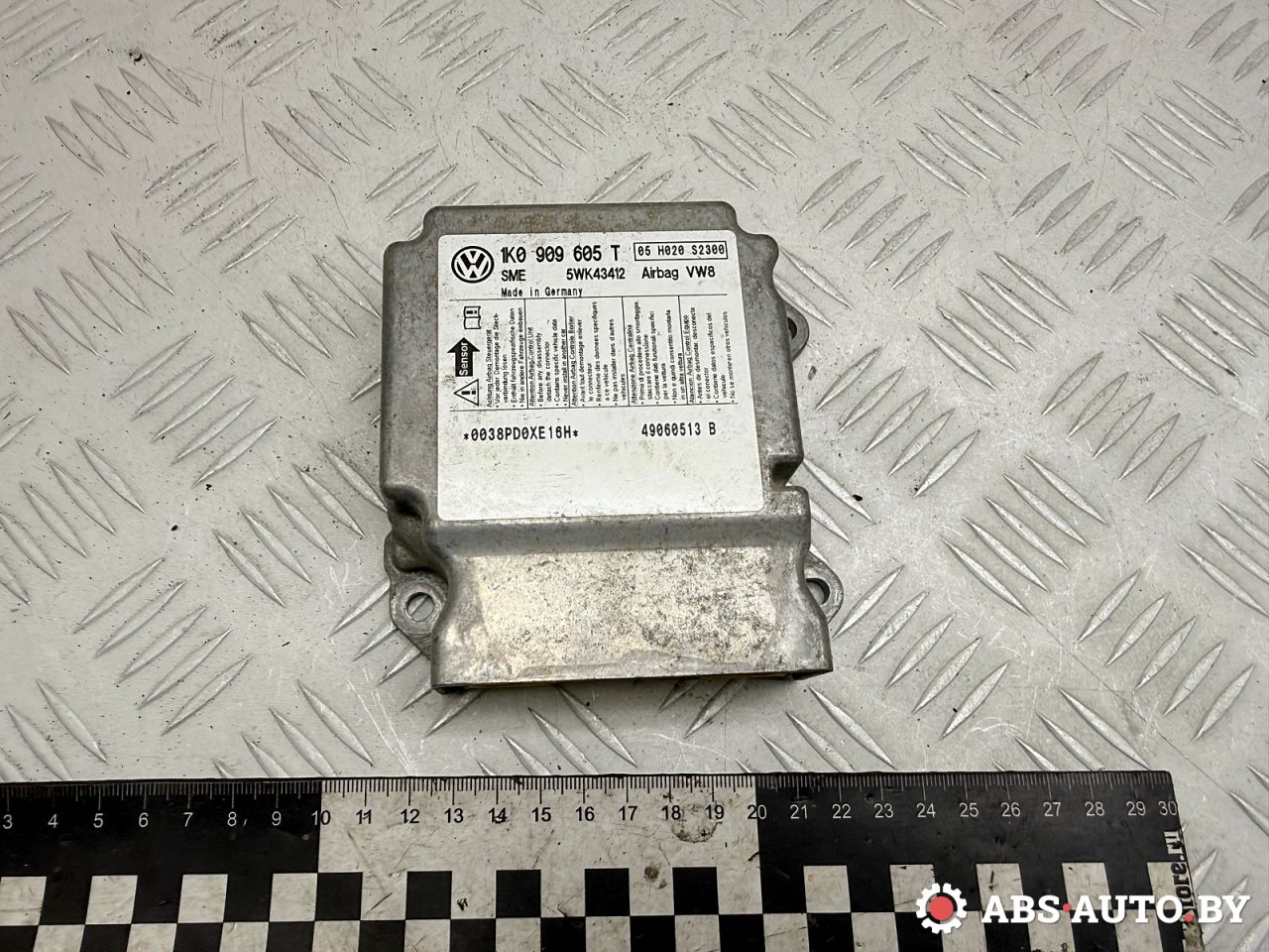 блок AirBag Skoda Octavia 2 поколение (A5) 2006, 1.9 л., BXE, дизель, МКПП, универсал, 1K0909605T, 5WK43412 - фото №1