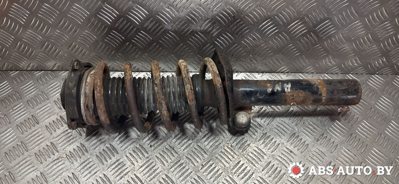 стойка передняя левая Volkswagen Caddy 3 поколение 2008, 1.9 л., BLS, дизель, АКПП - фото №1