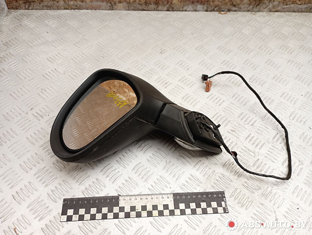 зеркало наружное левое Peugeot 207 1 поколение 2008, 1.4 л., EP3C, бензин, МКПП, хетчбэк 5 дв., правый руль, E9014342, 96806498XT - фото №1