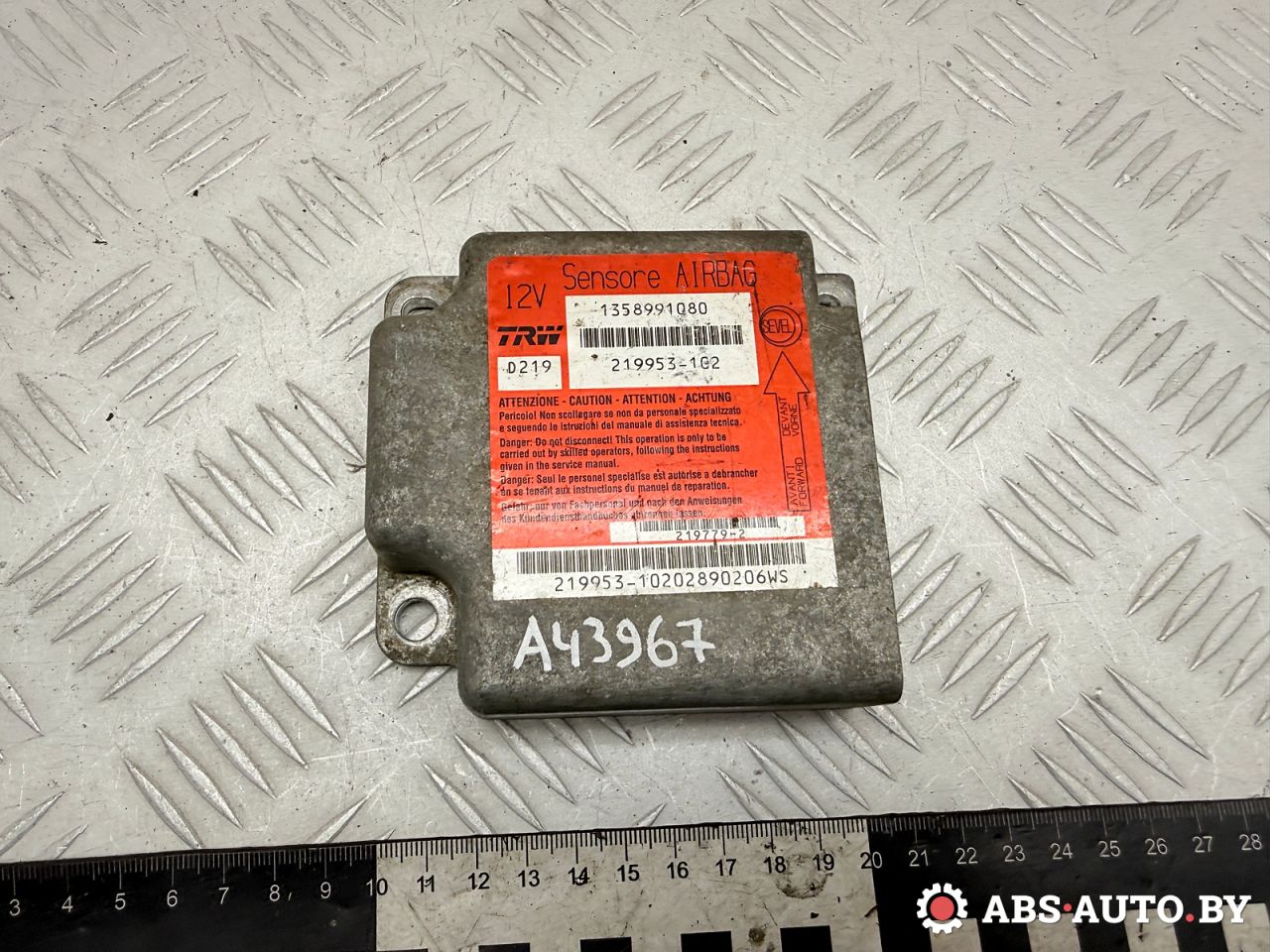 блок AirBag Peugeot Boxer 2 поколение 2008, 1358991080, 219953102 - фото №1