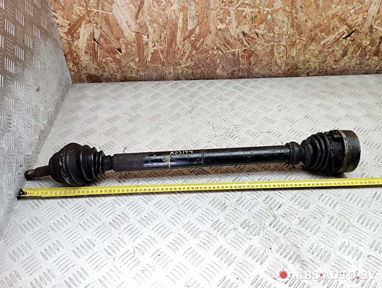 полуось передняя правая (приводной вал, ШРУС) Volkswagen Golf 3 поколение 1997, 1.9 л., дизель, 1H0407272Q, 1H0407272QV, 1H0407272QX, 1H0407272, 1H0407272AD, 1H0407272AB, 1H0407450X, 1H0407450DX - фото №1