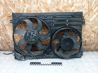 вентилятор радиатора Volkswagen Passat B6 2009, 2.0 л., дизель, МКПП, универсал, 1K0121207BC, 1K0121205AD
