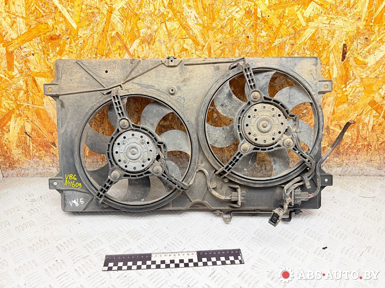 вентилятор радиатора Ford Galaxy 1 поколение 1998, 1.9 л., дизель, МКПП, минивэн, 7M0121207L, XM218147AA, FS1107, 853506W - фото №1