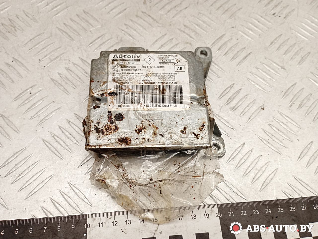 блок AirBag Peugeot 308 T7 2010, 1.6 л., 5FA (EP6CDT), бензин, АКПП, хетчбэк 5 дв., 9665100080, 610714900 - фото №1