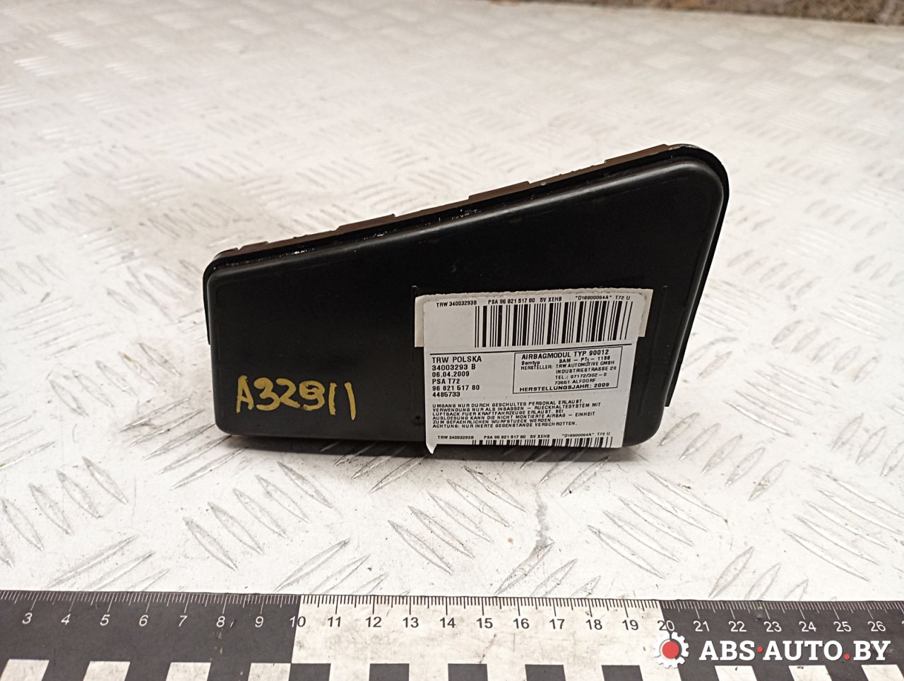 подушка безопасности сиденья Peugeot 308 T7 2010, 2.0 л., RHR (DW10BTED4), дизель, МКПП, универсал, 9682151780, 34001495, 34003293B - фото №1