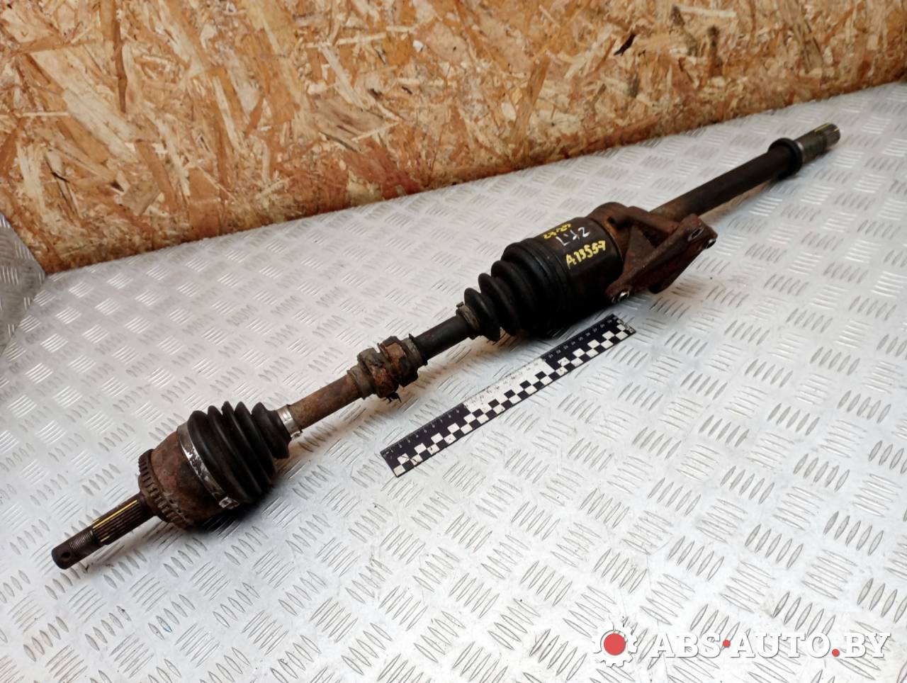 полуось передняя правая (приводной вал, ШРУС) Nissan Primera P12 (2001 - 2008), 2.2 л., дизель, МКПП, универсал, 39100AV611 - фото №1