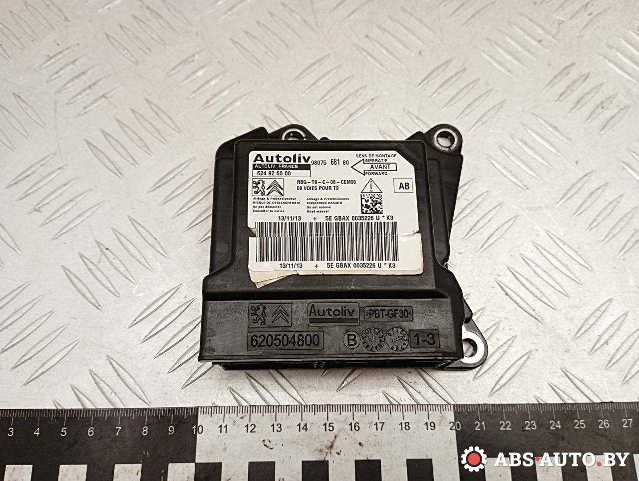 блок AirBag Peugeot 308 T9 2014, 1.6 л., дизель, МКПП, хетчбэк 5 дв., правый руль, 9807568180, 624926000 - фото №1