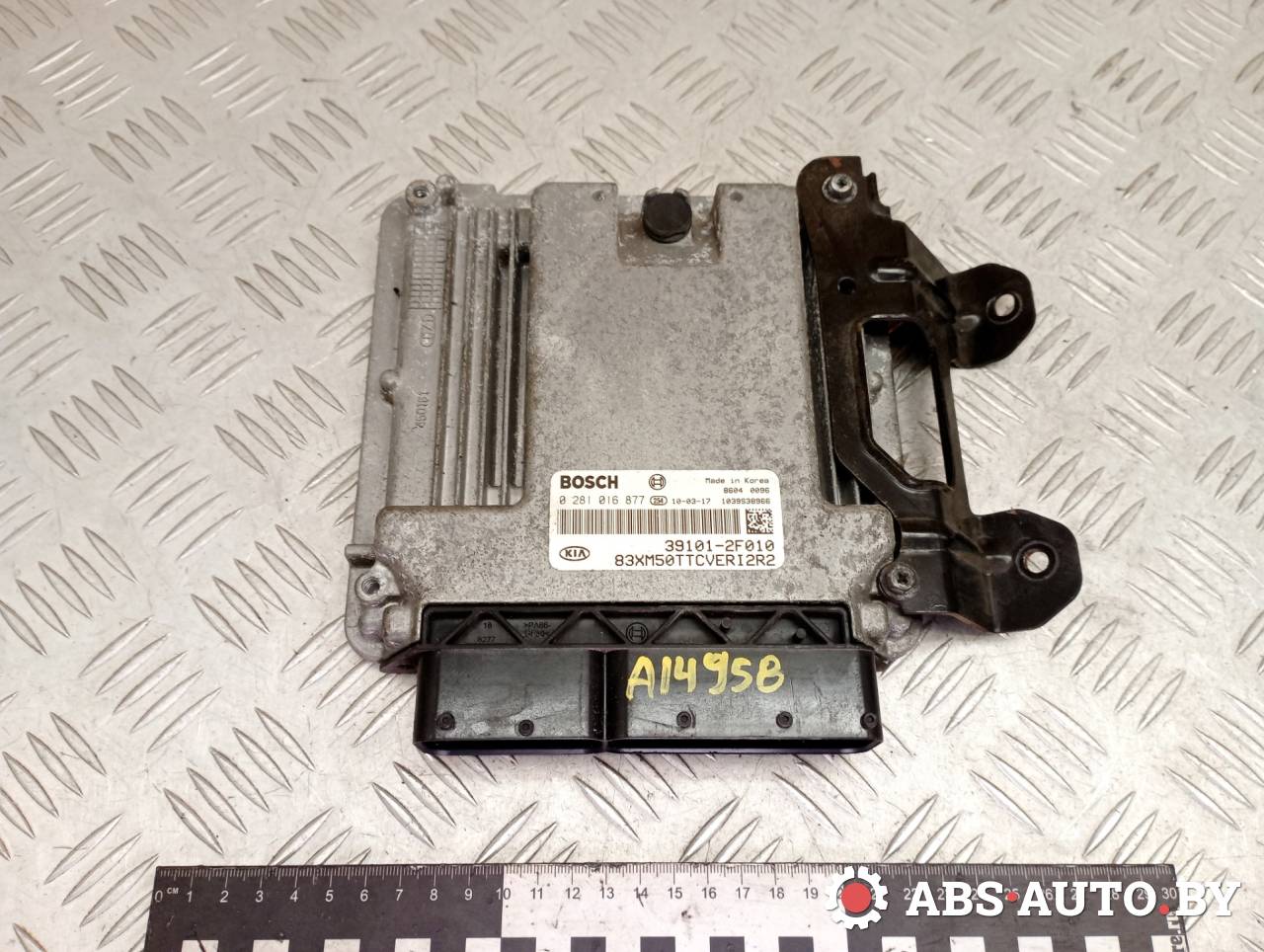 блок управления двигателем Kia Sorento 2 поколение 2010, 2.2 л., дизель, МКПП, полный привод, правый руль, 0281016877, 391012F010 - фото №1