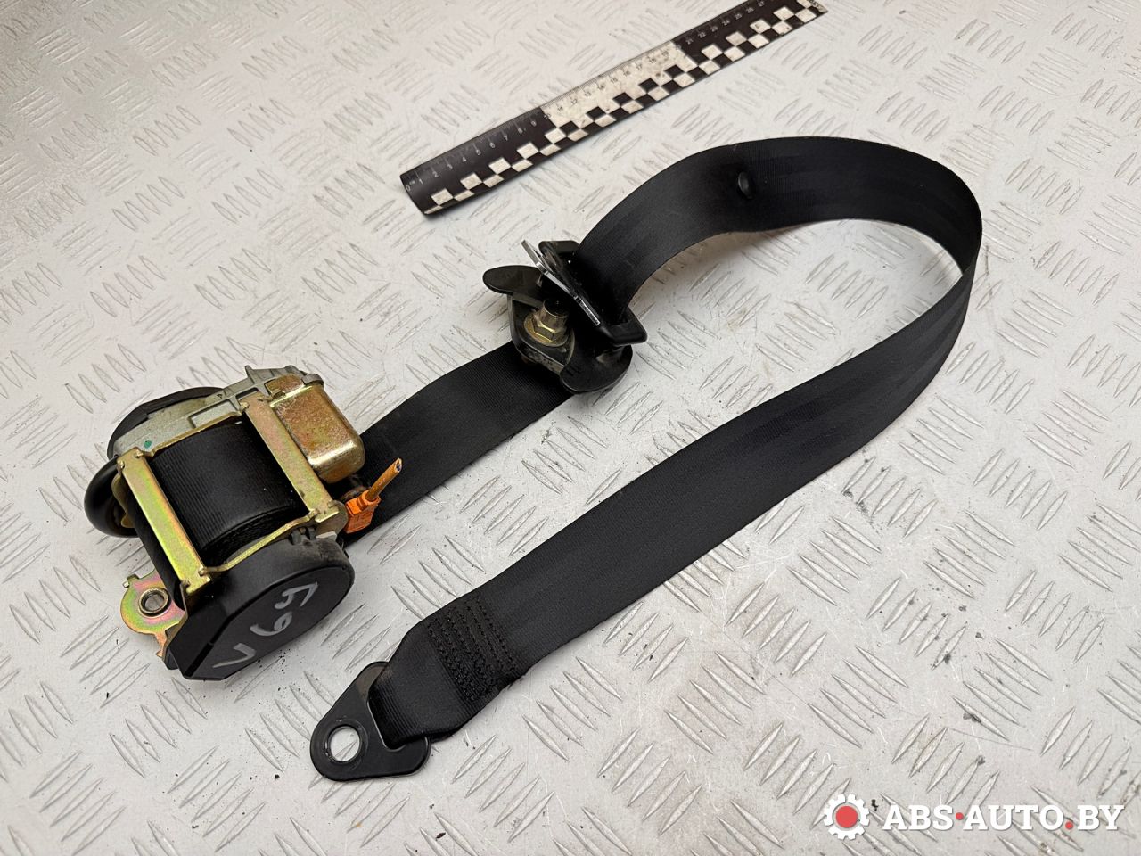 ремень безопасности Peugeot 607 1 поколение 2001, 2.2 л., 4HX (DW12TED4/FAP), дизель, МКПП, седан, E2049021 - фото №1