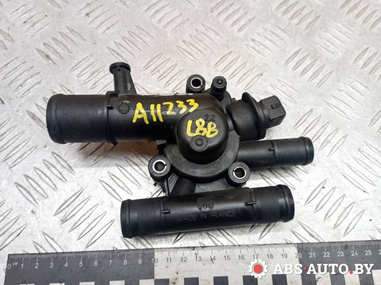 корпус термостата Renault Megane 2 поколение 2005, 1.9 л., дизель, МКПП, универсал, V701189C - фото №1