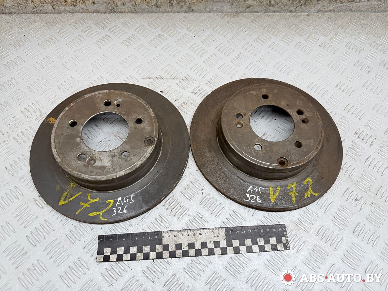 диск тормозной задний Hyundai Sonata NF 2006, 2.4 л., G4KC, бензин, МКПП, седан, 959202F100 - фото №1