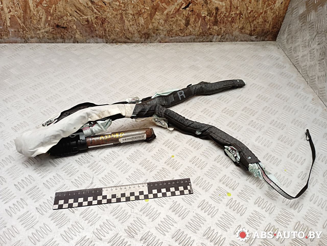 подушка безопасности боковая (шторка) Citroen C4 Picasso 1 поколение 2009, 1.6 л., 9HZ (DV6TED4), дизель, АКПП, правый руль, 9654114980, 30373228D - фото №1