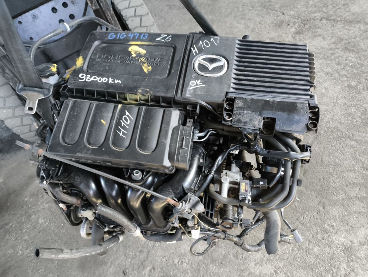 двигатель Mazda 3 BL 2009, 1.6 л., B6ZE, бензин, B6ZE - фото №1