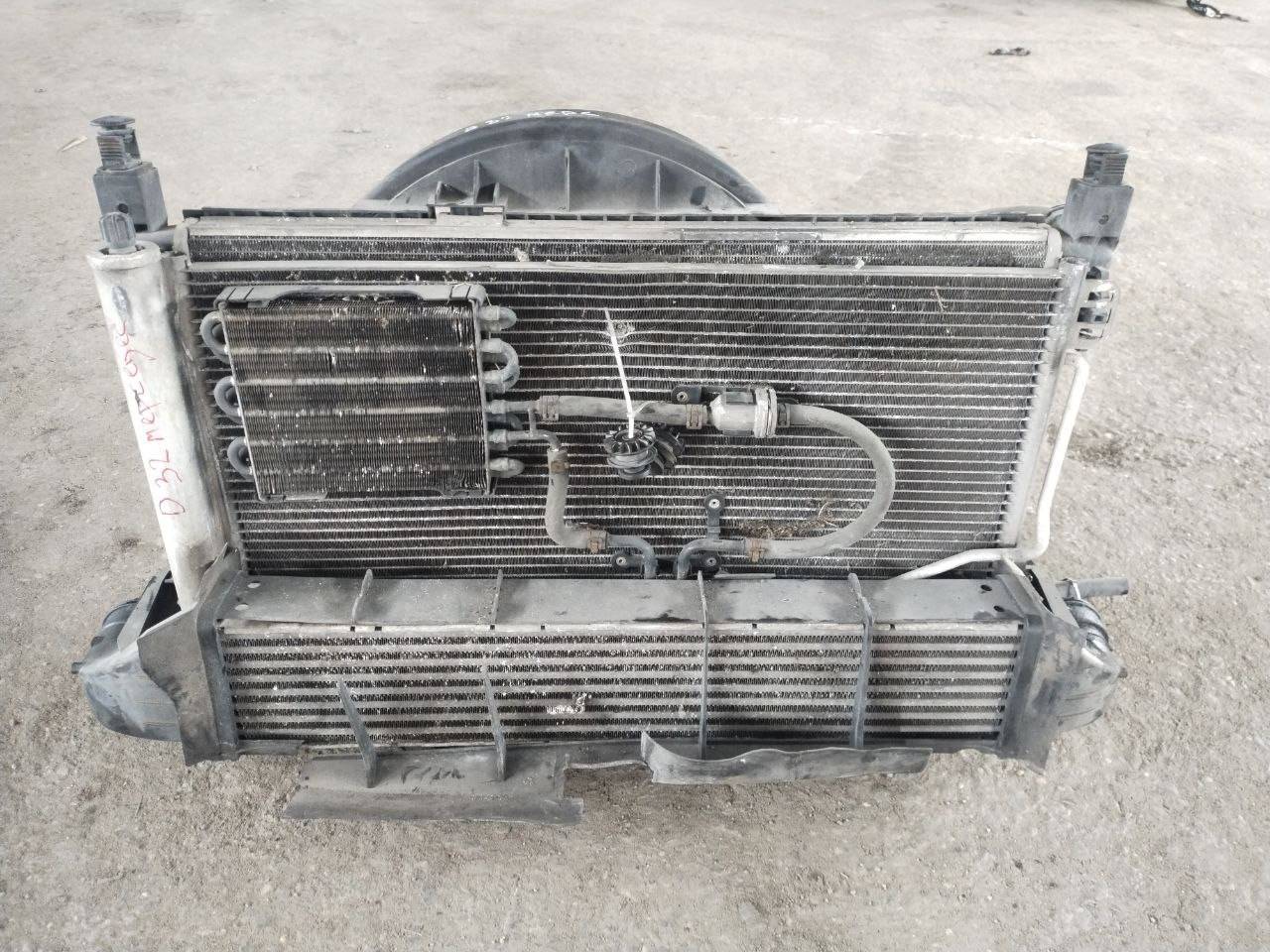 кассета радиаторов Mercedes-Benz C-Класс W203/S203/CL203 2001, 2.2 л., OM 611.962, дизель, МКПП - фото №1